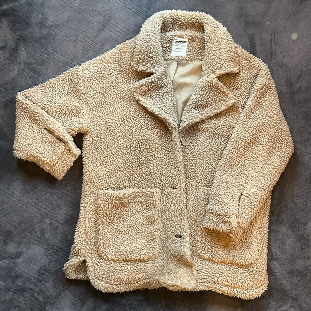 Garage Sherpa jacket, previously owned but in great condition!